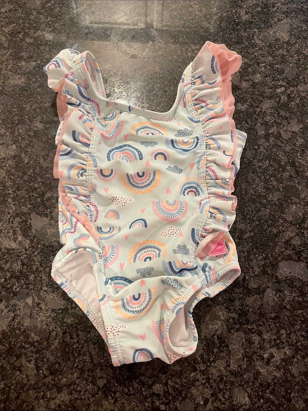 Ruffle Butts 18-24 mo Rainbow bathing suit